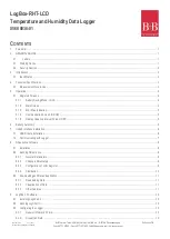 Preview for 2 page of B+B Sensors LogBox-RHT-LCD Operating Manual