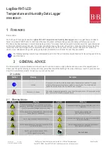 Предварительный просмотр 4 страницы B+B Sensors LogBox-RHT-LCD Operating Manual