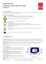 Preview for 5 page of B+B Sensors LogBox-RHT-LCD Operating Manual