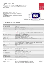 Preview for 6 page of B+B Sensors LogBox-RHT-LCD Operating Manual