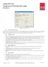 Preview for 16 page of B+B Sensors LogBox-RHT-LCD Operating Manual