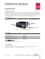 Preview for 4 page of B+B Sensors N321 Operation Manual