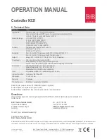 Preview for 9 page of B+B Sensors N321 Operation Manual