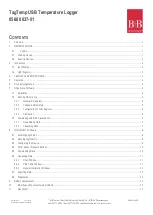 Preview for 2 page of B+B Sensors TagTemp Operating Manual