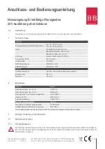 Предварительный просмотр 5 страницы B+B Sensors WLSW-24V Connection And Operation Manual