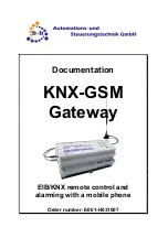 B+B KNX-GSM Gateway Documentation preview