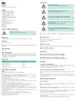 Preview for 2 page of B. Braun Aesculap 009442 Instructions For Use/Technical Description