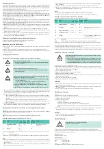 Preview for 9 page of B. Braun Aesculap 009442 Instructions For Use/Technical Description