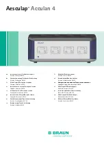 B. Braun Aesculap Acculan 4 GA320 Instructions For Use/Technical Description предпросмотр