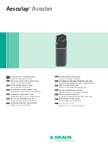 Preview for 1 page of B. Braun Aesculap Acculan 4 GA346 Instructions For Use/Technical Description