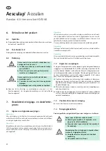 Preview for 40 page of B. Braun Aesculap Acculan 4 GA346 Instructions For Use/Technical Description