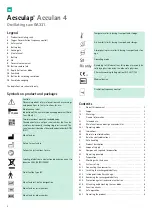 Preview for 4 page of B. Braun Aesculap Acculan 4 Instructions For Use/Technical Description