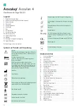 Preview for 16 page of B. Braun Aesculap Acculan 4 Instructions For Use/Technical Description