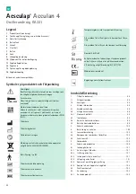 Preview for 100 page of B. Braun Aesculap Acculan 4 Instructions For Use/Technical Description