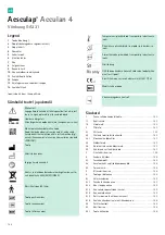 Preview for 124 page of B. Braun Aesculap Acculan 4 Instructions For Use/Technical Description