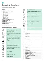 Preview for 148 page of B. Braun Aesculap Acculan 4 Instructions For Use/Technical Description