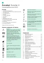 Preview for 160 page of B. Braun Aesculap Acculan 4 Instructions For Use/Technical Description