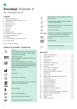 Preview for 186 page of B. Braun Aesculap Acculan 4 Instructions For Use/Technical Description