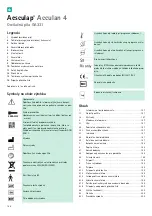 Preview for 198 page of B. Braun Aesculap Acculan 4 Instructions For Use/Technical Description