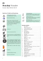 Preview for 8 page of B. Braun Aesculap Acculan Instructions For Use/Technical Description