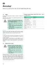 Предварительный просмотр 194 страницы B. Braun Aesculap Endoscopic Technology Instructions For Use/Technical Description