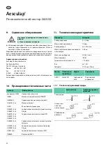 Preview for 94 page of B. Braun Aesculap GA553 Instructions For Use/Technical Description