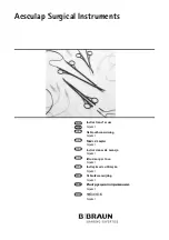 B. Braun Aesculap Surgical Instruments Instructions For Use Manual предпросмотр