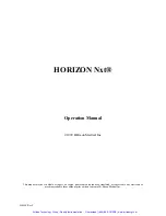 Предварительный просмотр 2 страницы B. Braun HORIZON Nxt Operation Manual