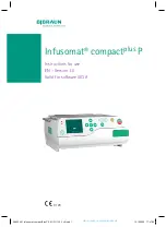 Предварительный просмотр 1 страницы B. Braun Infusomat compact plus P Instructions For Use Manual