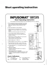 Предварительный просмотр 9 страницы B. Braun INFUSOMAT Secura Operating Instructions Manual