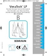 Предварительный просмотр 1 страницы B. Braun VenaTech LP Instructions For Use Manual