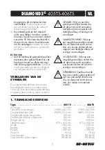 Предварительный просмотр 5 страницы B+BTec Diamond 3 405 TS Operating Manual