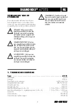 Предварительный просмотр 5 страницы B+BTec Diamond3 675TS Translation Of The Original Operating Instructions