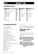 Предварительный просмотр 8 страницы B+BTec KARAT 180 Series Translation Of The Original Instructions