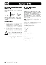 Предварительный просмотр 24 страницы B+BTec KARAT 180 Series Translation Of The Original Instructions