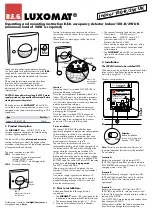 Preview for 1 page of B.E.G. LUXOMAT Indoor 180-R/2W UK Operating And Mounting Instructions