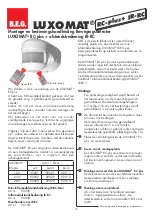 Preview for 13 page of B.E.G. LUXOMAT RC-plus Operating And Mounting Instructions Manual