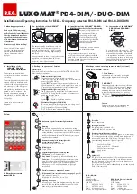 B.E.G. LUXOMAT PD4-DIM Installation And Operating Instruction предпросмотр