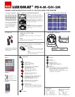 B.E.G. LUXOMAT PD4-M-GH-SM Installation And Operating Instruction preview