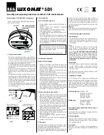 B.E.G. LUXOMAT SD1 Operating Instructions preview