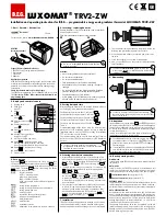 B.E.G. LUXOMAT TRV2-ZW Installation And Operating Instructions preview