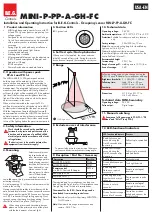 B.E.G. MINI-P-PP-A-GH-FC Installation And Operating Instructions preview