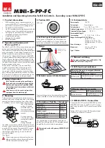 B.E.G. MINI-S-PP-FC Installation And Operating Instruction предпросмотр