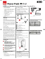 B.E.G. Power Pack PP-1-J Installation And Operating Instruction preview