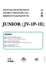 Preview for 1 page of B.F.C. JUNIOR  JV-1P-1E Instructions For Use Manual