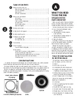 Preview for 2 page of B-I-C America Acoustech HT-8C Installation And Owner'S Manual