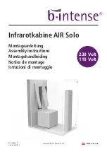 b-intense Air Solo Assembly Instructions Manual preview