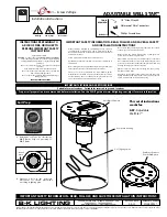 Preview for 1 page of B-K lighting ADJUSTABLE WELL STAR Installation Instructions
