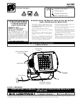 Preview for 1 page of B-K lighting Altair Quick Manual