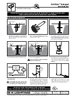 Preview for 4 page of B-K lighting ArtiStar Integral Installation Instructions Manual